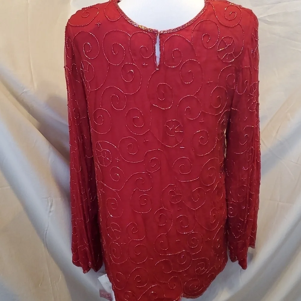 Principles Sequin Shift Dress SZ M - Picture 4 of 7
